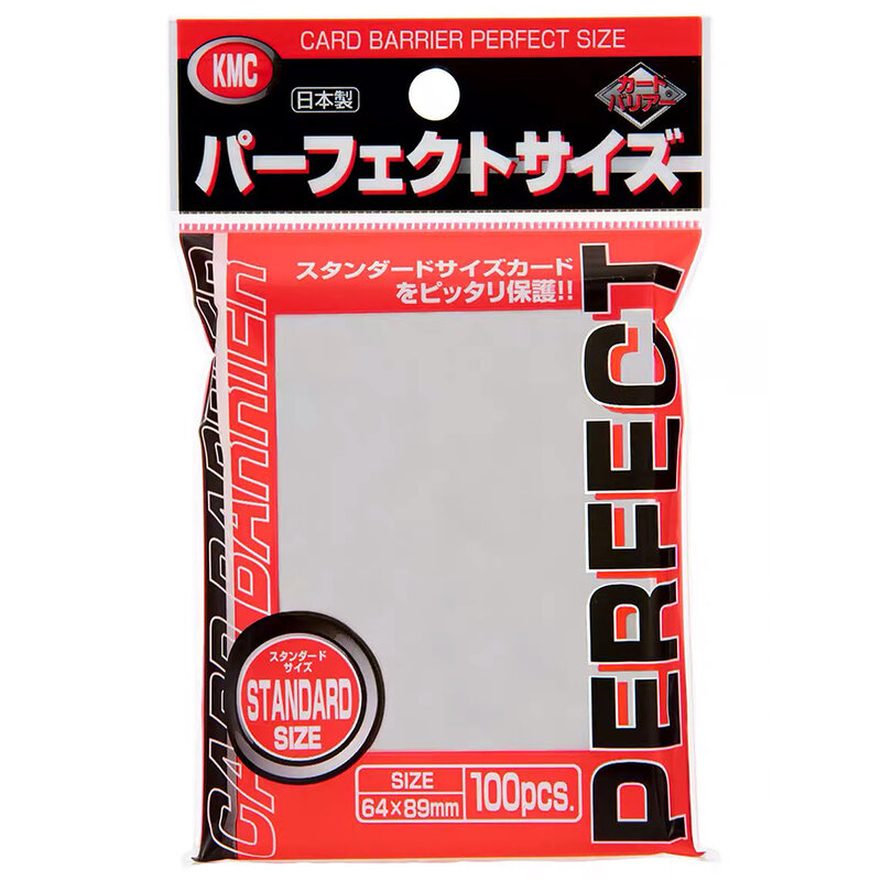 100ct Perfect Size Clear KM Japanese Inner Card Sleeves Fit Magic/PKM/Standard Size Game Cards Playing FAB Cover Protectors