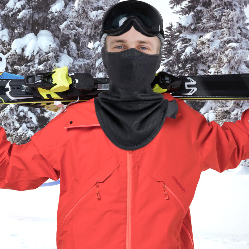 Penghangat Luar Ruangan Musim Dingin Bernapas Leher Gaiter Termal Penutup Telinga Tabung Wajah Syal Bersepeda Ski Snowboard Mendaki Tahan Angin Bandana