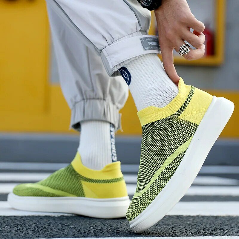 Damskie buty do chodzenia lekkie, oddychające buty do biegania dla kobiet Casual Fitness sportowy Street Footwears Atheletic Slip-on