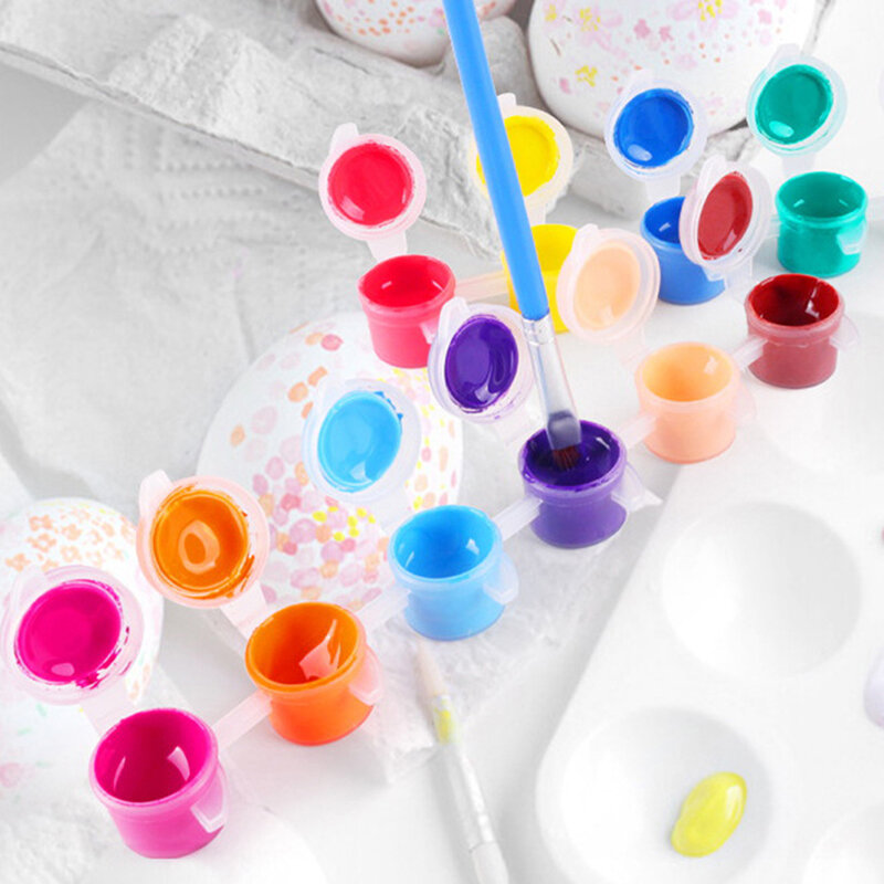 손으로 그린 수채화 아크릴 페인트, 어린이 페인팅 안료, DIY, 1 세트, 3ml