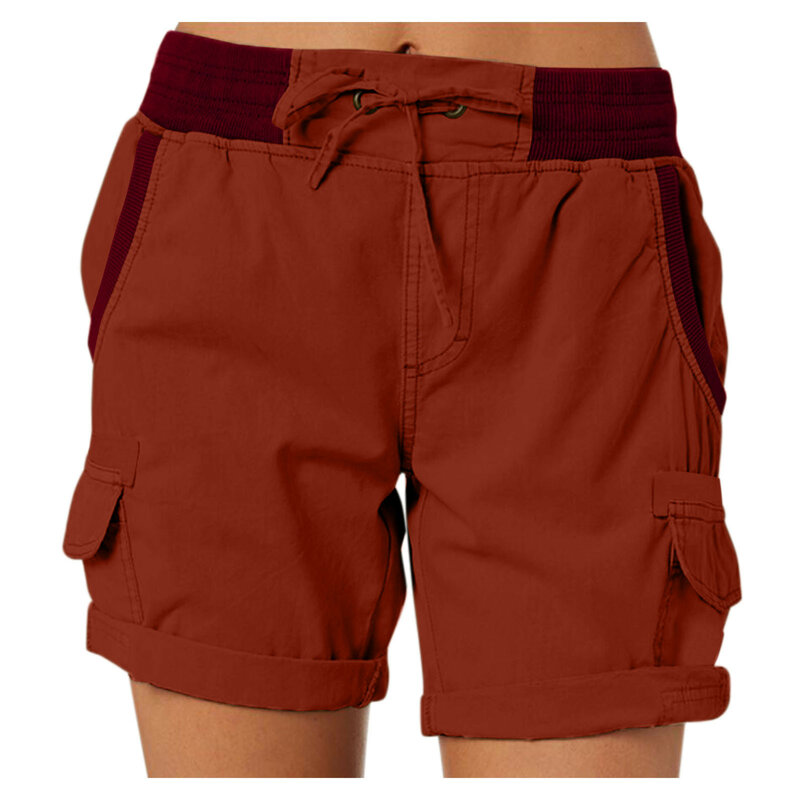 Pantalones cortos Cargo para mujer, Shorts de secado rápido con múltiples bolsillos para senderismo, viajes, Golf, pesca, tácticos, elásticos, ligeros, Verano