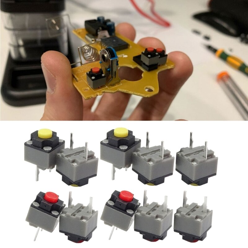 5PCS 6x6x7.3mm Kailh Square Silent Micro Switch Mute Switch Can Replace a Rectangle Micro Switch Dropship