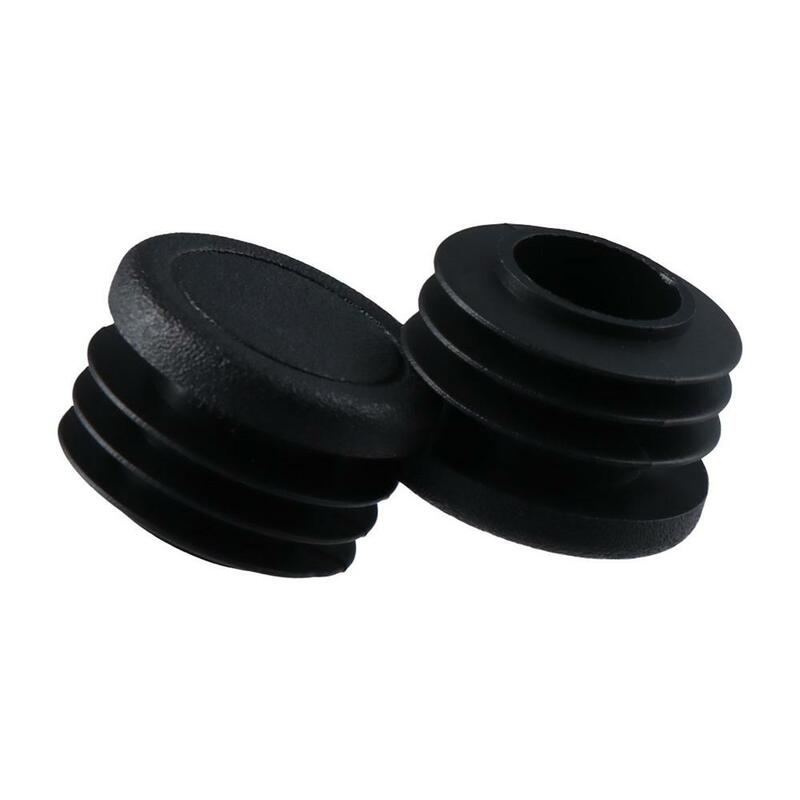Preto Rodada Tubing Plug End Caps, resistente ao desgaste de plástico Plugs, Cadeira Glide Floor Protector, 1 "Post End Cap, 30 Pack