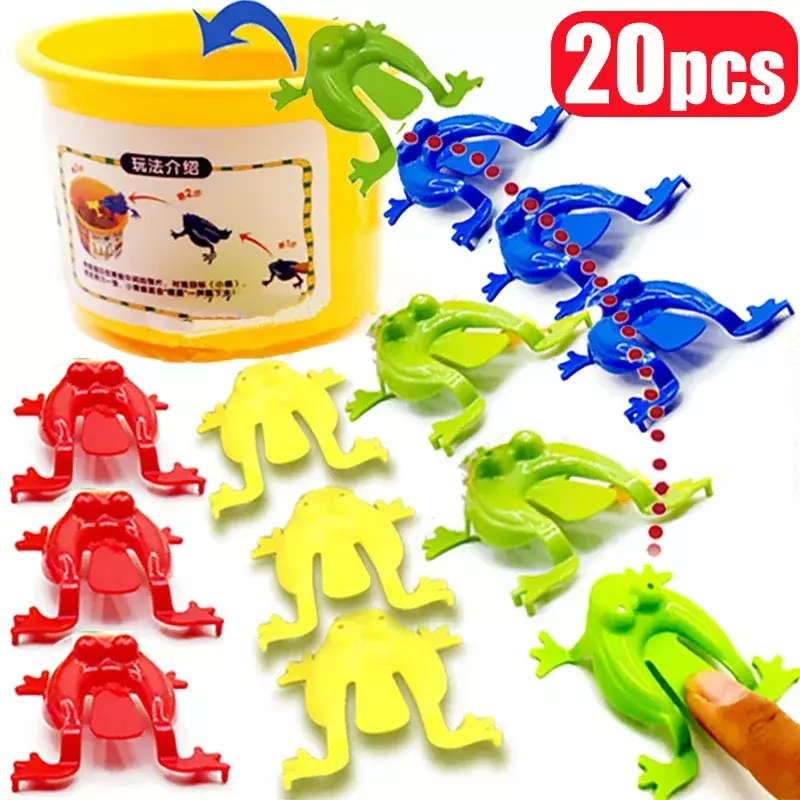 Mainan katak melompat hadiah pesta ulang tahun anak, mainan kodok pantul untuk anak-anak