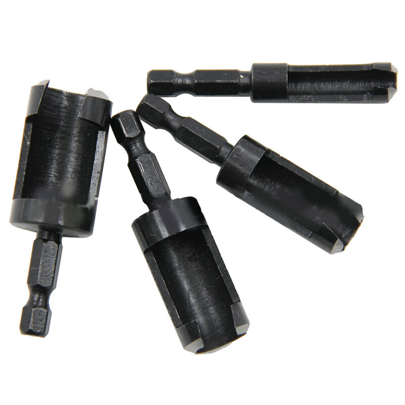Madeira Plug Cutter Drill Bit Set, Remoção reta, Saca-rolhas, HSS, Carpintaria Expandindo Ferramenta, 4Pcs