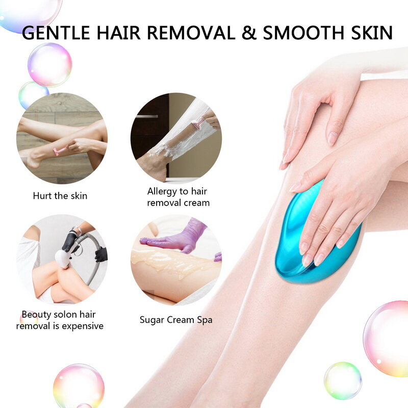Upgraded new crystal hair remover nano glass sand hair remover safe painless sand hair removal