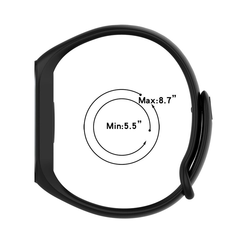 Pulseira de relógio de silicone para Xiaomi Mi Band, Pulseira, Pulseira, Pulseiras, Acessórios Smartwatch, MiBand, 7, 6, 5, 4, 3, 3, 4, 4, Band5, Band6