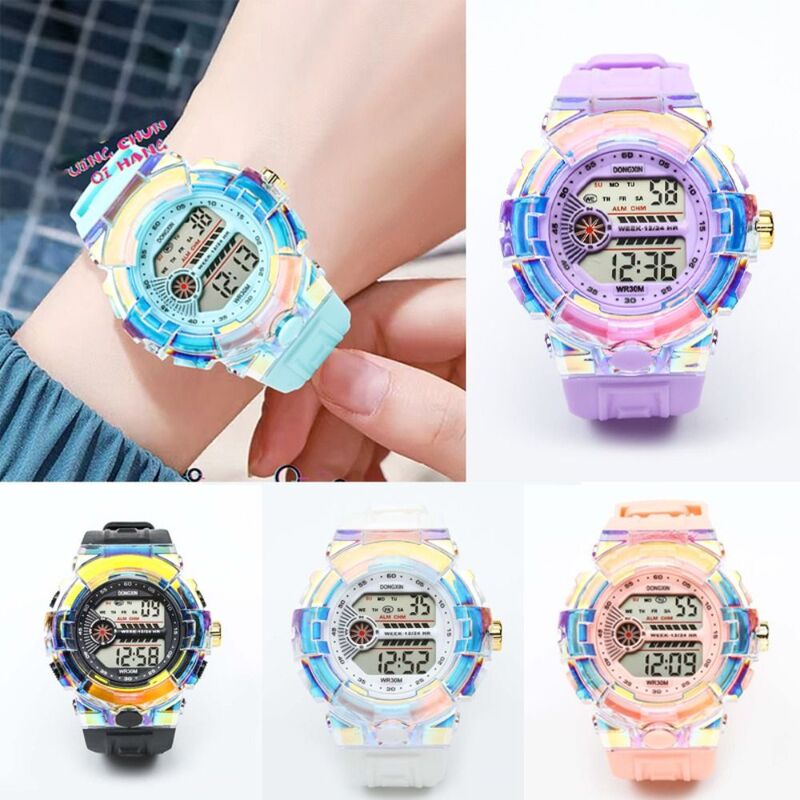 LED Electronic Watches Multifunction Large Dial Student Wristwatch Fashion Waterproof Digital Sport Watch Men Women Student