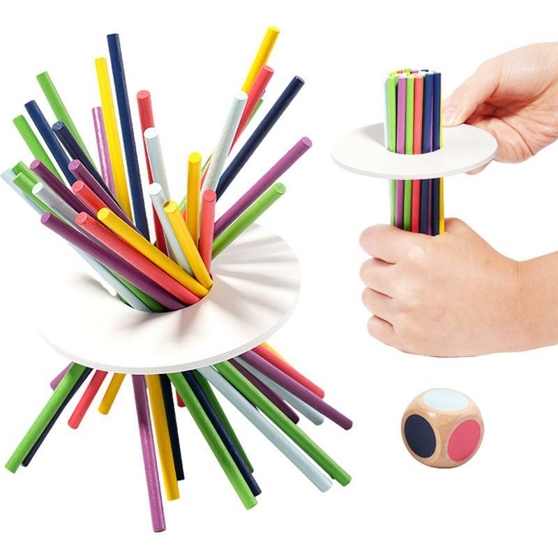 Giocattoli di corrispondenza dei colori bastoncini di legno 6 colori bastoncini di smistamento giocattoli 30 pezzi giocattolo di smistamento educativo in legno naturale per bambini Nursery Boys