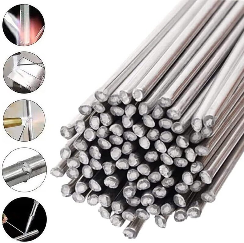 Niskotemperaturowe, łatwe topliwe pręty spawalnicze Aluminiowe uniwersalne srebrne pałeczki spawalnicze Drut rdzeniowy Lutowanie Metalowy ołówek Proszek spawalniczy