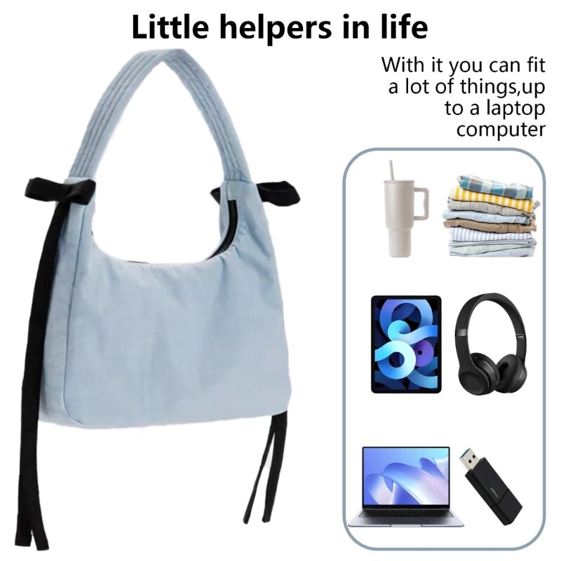 エレガントなナイロンバッグ、女性用ジッパーハンドバッグ財布、あらゆる機会に最適