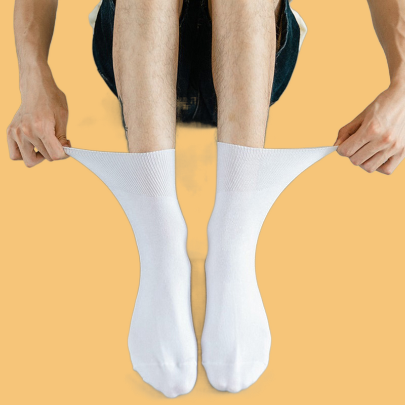 2024 Mode Nieuwe Comfort Sokken 5 Paar Losse Heren Sokken Groot Xl 48, 49, 50 Comfortabele Ademende Anti-Geur Sokken