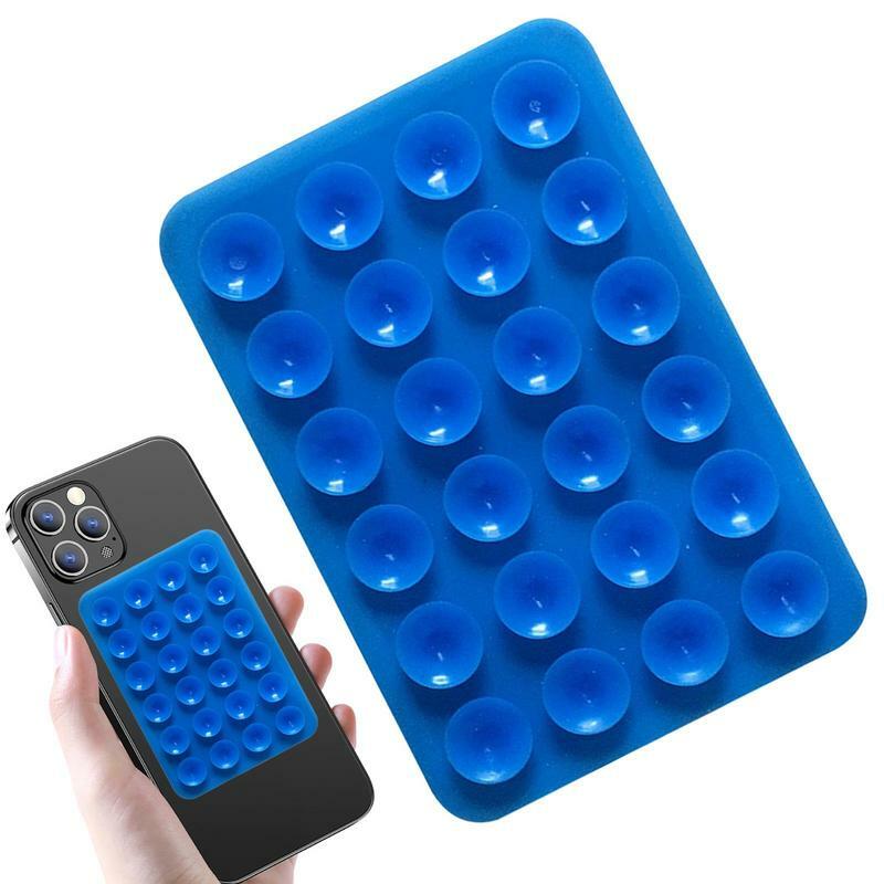 Saug-Telefon kasten halterung Freisprech-Zappeln Spielzeugs piegel Dusche Telefon halter Quadrat Anti-Rutsch-Mobil zubehör für Badezimmer