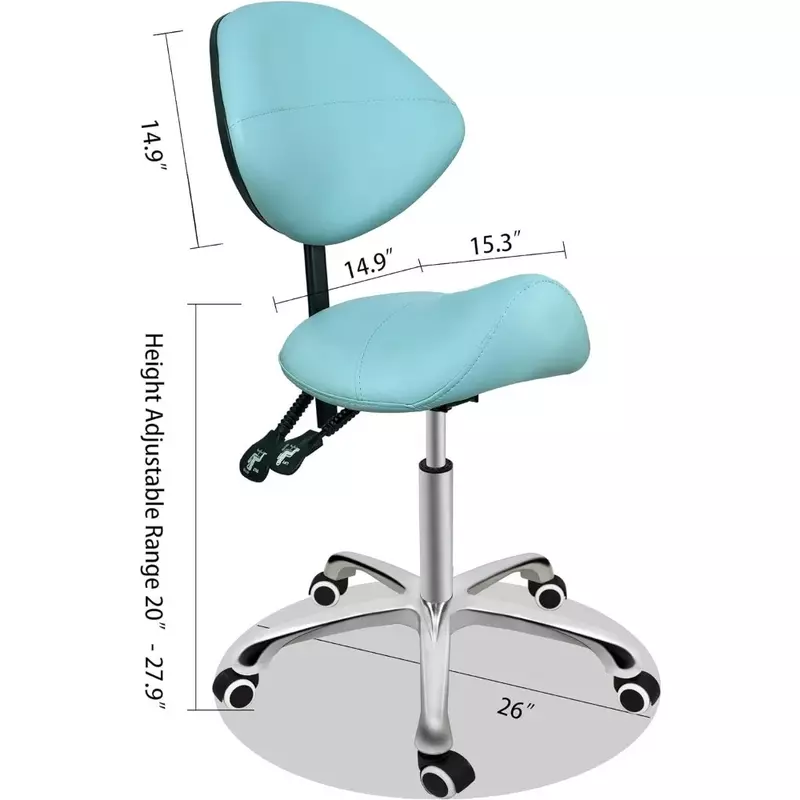 Stołek na siodło seria hydrauliczna obrotowe wygodne ergonomiczne z ciężkim metalowym krzesłem bezpłatna wysyłka meble do salonu domu