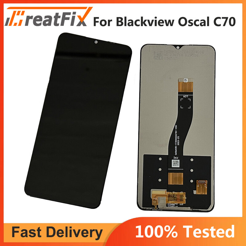Pantalla LCD de repuesto para Blackview OSCAL C70, montaje de pantalla táctil