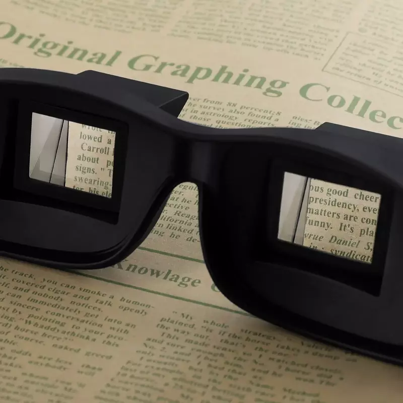 Gafas de lectura perezosas, lentes horizontales prismáticas, periscopio, tumbado en la cama, ver lectura HD, lectores