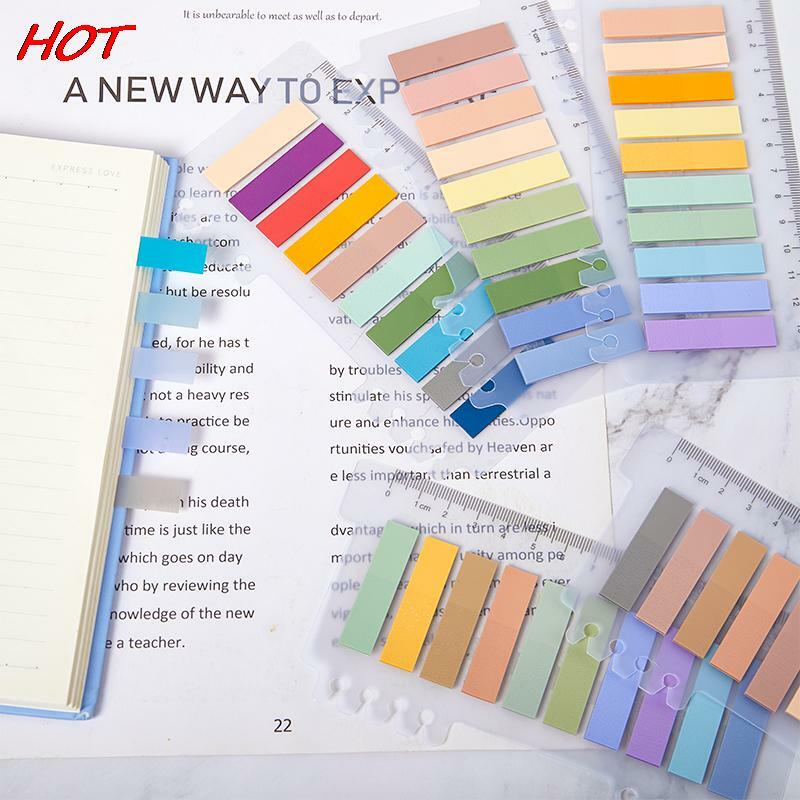 200sheets Morandi Sticky Tabs Sticky Notes  Tabs Page Markers Memo Pad Stickers Notepad Book Annotation Office School Cute