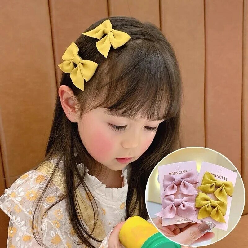 2022 New Cute Bow Headgear Sweet Little Girl accessori per capelli Summer Girls Net Red Clips Baby Hairpins clip per capelli per bambini regali