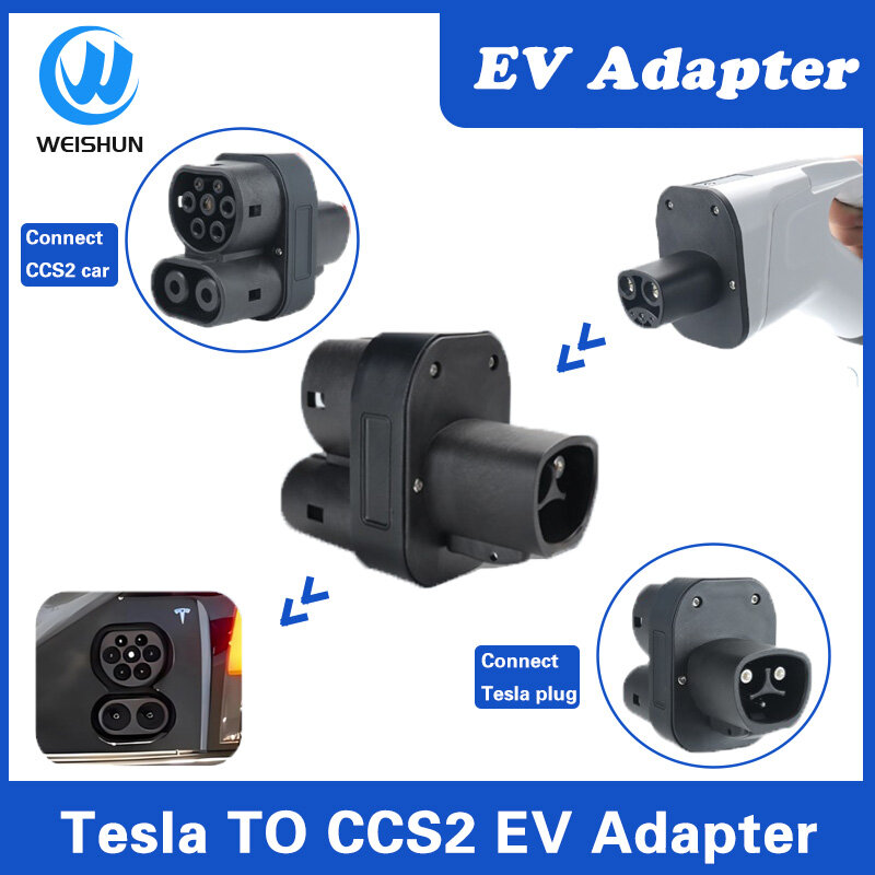 Адаптер постоянного тока Tesla к CCS1 CCS2 EV, 1000 А, CCS1 к CCS2 Tesla, подходит для моделей XYS, автомобилей, в, кВт, автомобильные аксессуары