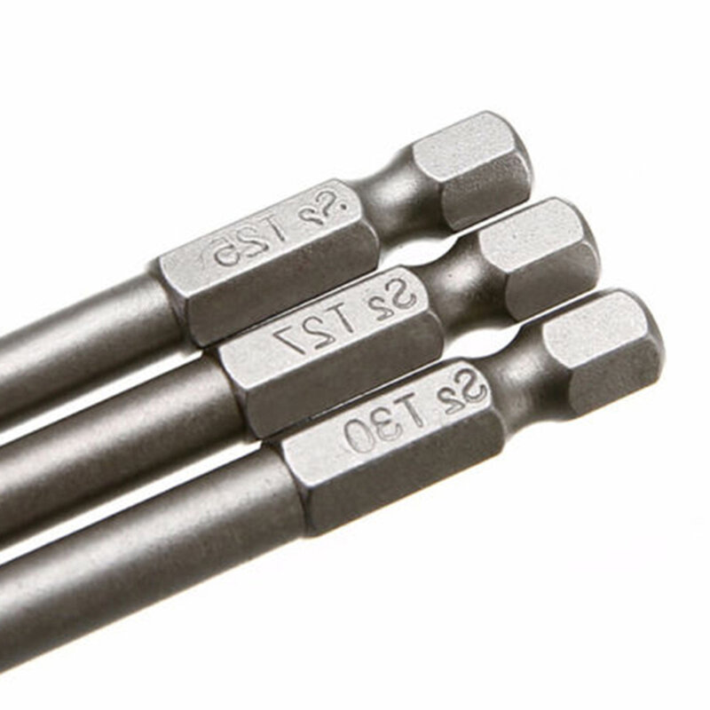 Set di punte per cacciavite Torx lungo 8 pezzi 150mm cacciavite cavo in acciaio legato cacciavite magnetico esagonale da 1/4 pollici strumento per punte per cacciavite
