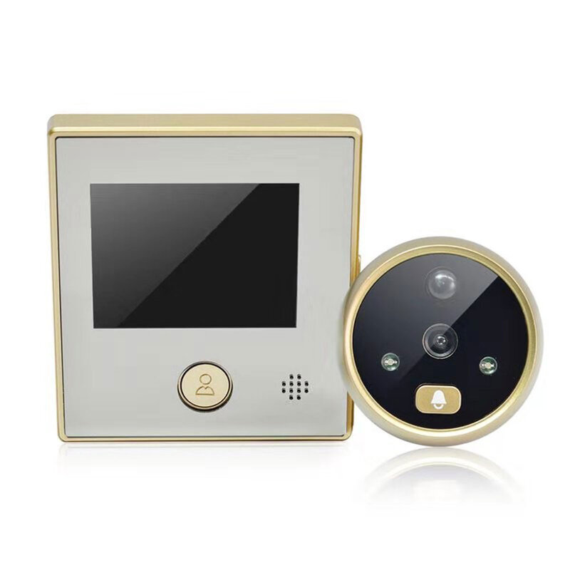 2.8นิ้วจอแสดงผล LCD Take Photo และ Video ประตูโทรศัพท์ยาวสแตนด์บาย HD Visual Doorbell Peephole Viewer