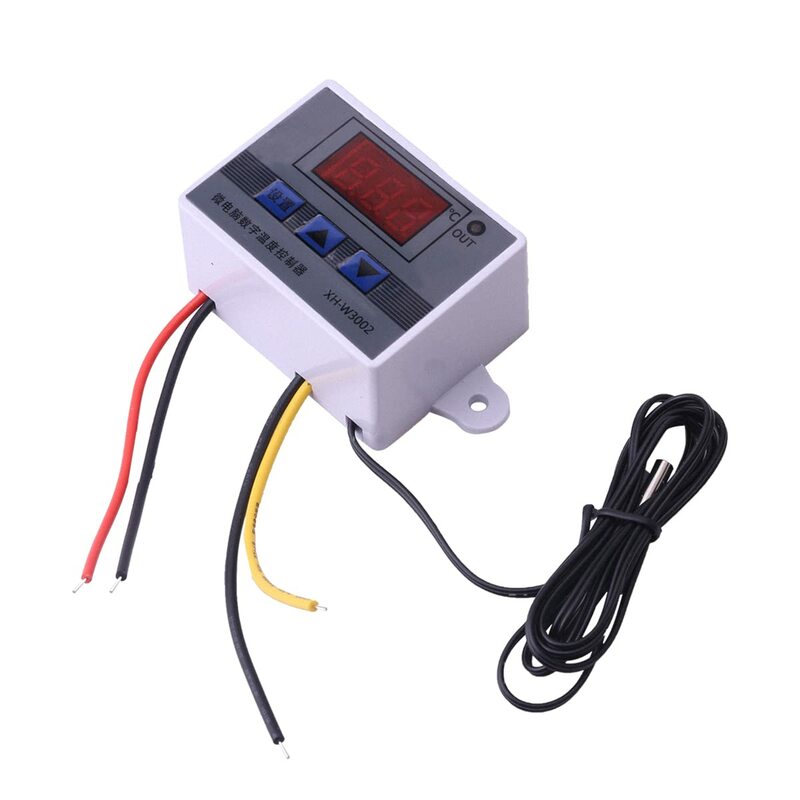Controlador de temperatura digital, regulador de termostato de microordenador, interruptor de control de temperatura caliente y fría, 12V, 24V, 110-220V, W3002
