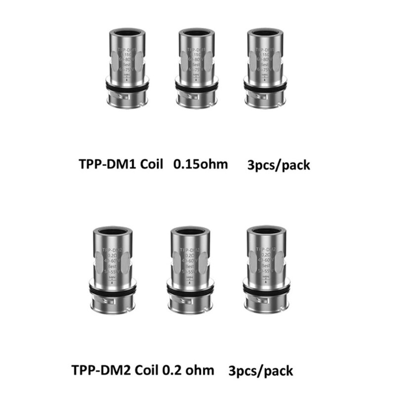 Núcleos para bobina de TPP-DM1/TPP-DM2, bobina de vapeo, atomizador de repuesto, envío directo