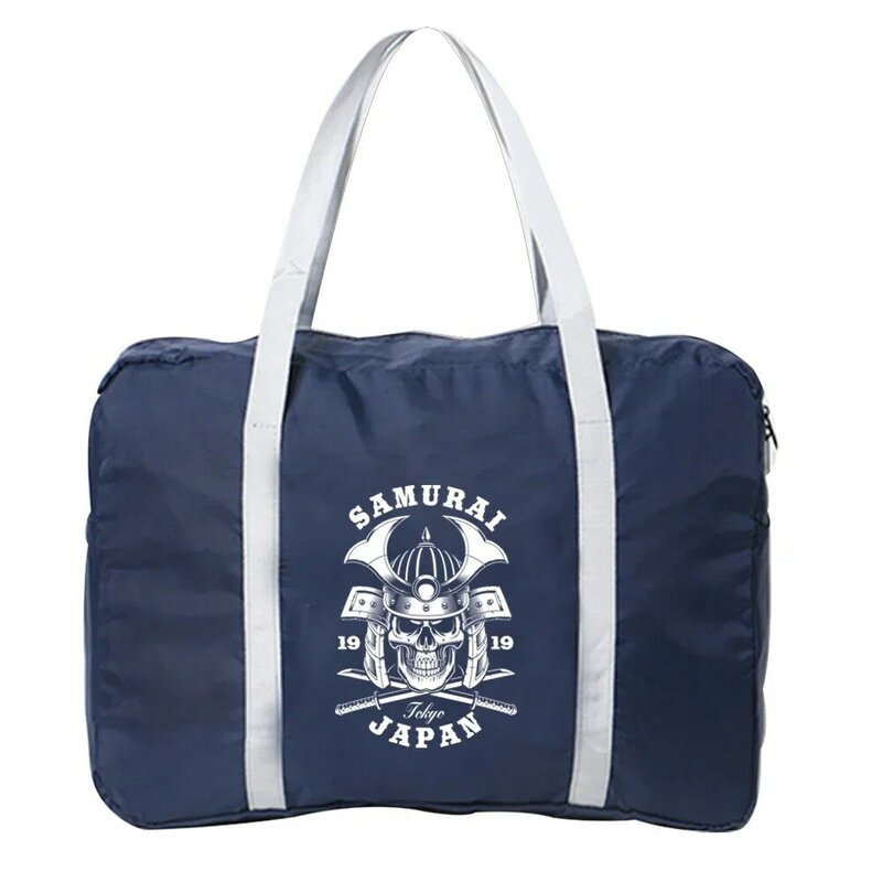 Бостонские сумки, дорожная сумка для багажа, складные дорожные сумки, нейлоновая водонепроницаемая сумка для хранения одежды, органайзер серии с принтом черепа