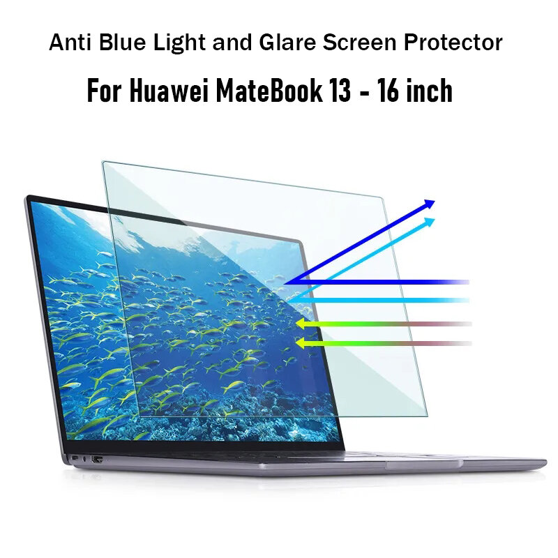 Pellicola salvaschermo per Laptop per Huawei Huawei MateBook D14 D15/13 14/X 2020/X Pro 13.9/MagicBook 14 15 16 pellicola antiriflesso a luce blu