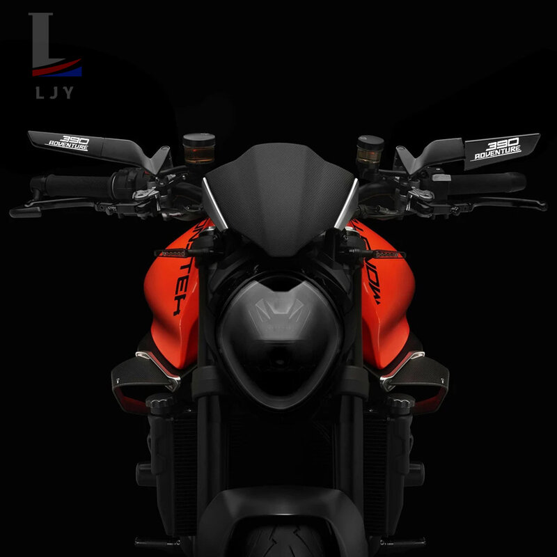 Espelhos de Motocicleta com Winglets Stealth, Girar Espelhos Ajustáveis, Pronto para Corrida, KTM 390 Adventure, 390 ADV
