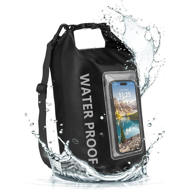 5l Droge Tas Touchscreen Waterdichte Tassen Voor Trekking Driften Raften Surfen Kajak Outdoor Sporttassen Kampeeruitrusting