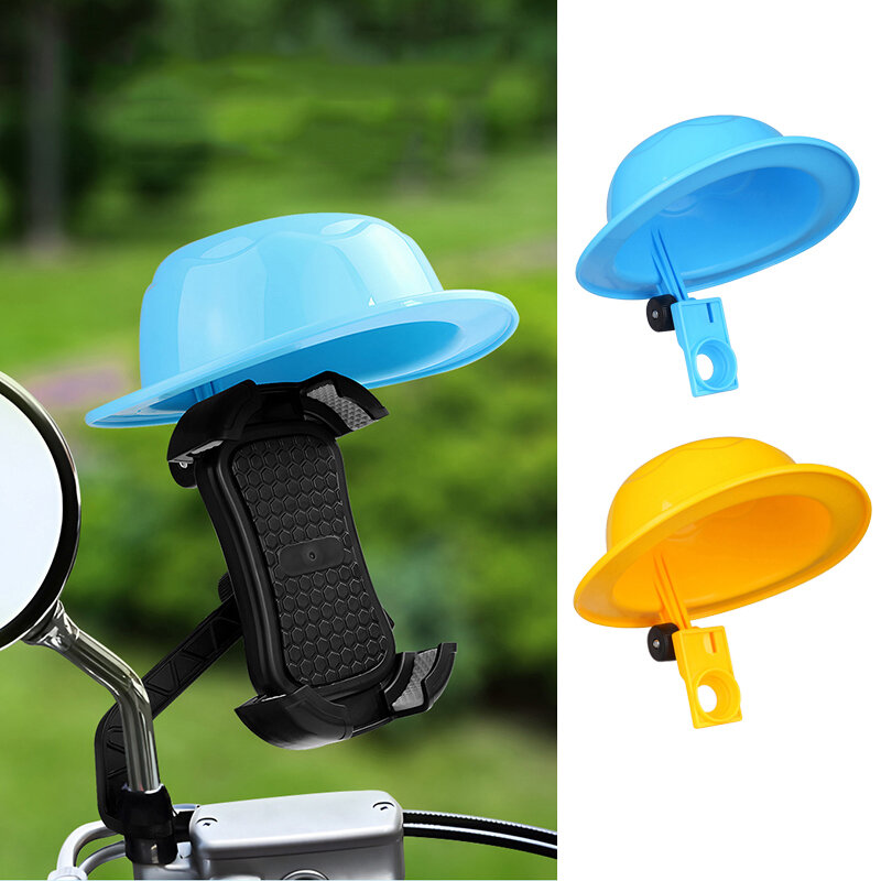 ร่มที่จับโทรศัพท์มือถือรถจักรยานยนต์หมวกกันน็อคขนาดเล็กหมวกกันแดดกันฝนกันแดดจักรยานไฟฟ้าวงเล็บนำทาง