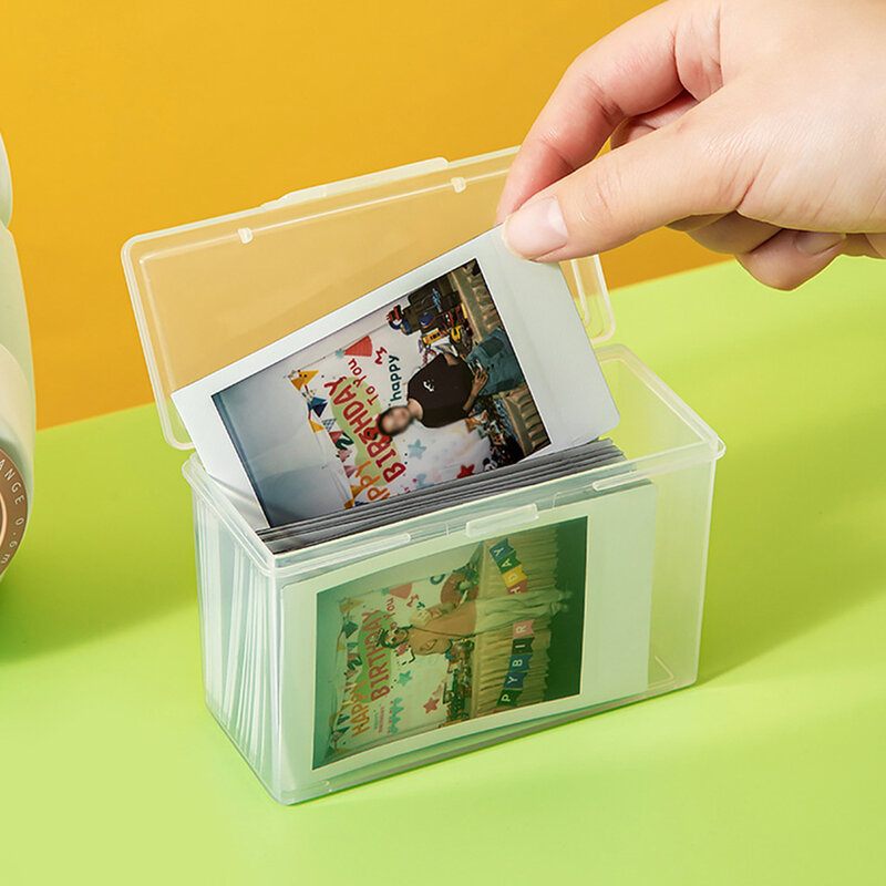 Przezroczyste etui na przechowywanie zdjęć Idol plastikowe albumy koreańskie fotokardy Organizer do kolekcji małych kart fotokartka pojemnik na pudełko