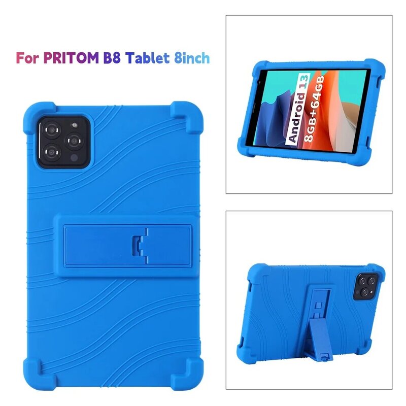 For PRITOM B8 Tablet 8inch PC Protector Funda with 4 Shockproof Airbags Soft