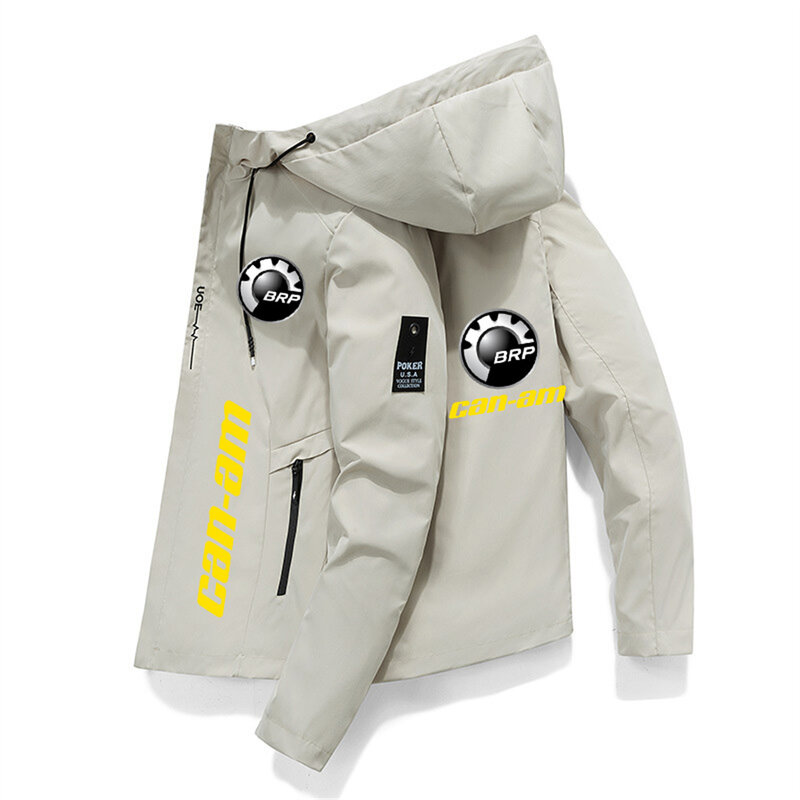Brp Can am-chaqueta con estampado de logotipo automático para hombre, chaqueta informal con cremallera, de trabajo, deportiva, a la moda, primavera y otoño, novedad de 2024