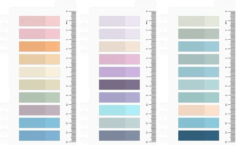 Zestaw kart Sticky zapisywalne i repozycjonowane zakładki indeksu Morandi kolorowe karteczki samoprzylepne