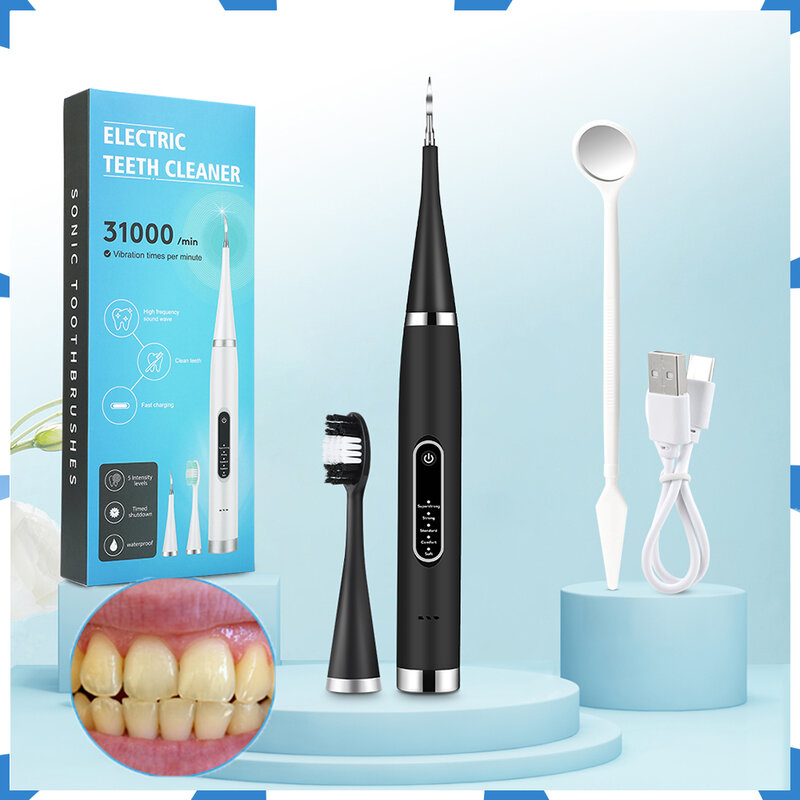 Limpiador bucal eléctrico para eliminar manchas de sarro, irrigador Oral, cepillos de dientes eléctricos inalámbricos