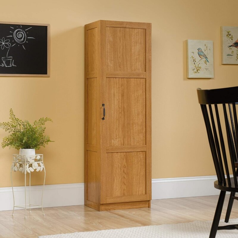 Miscellaneous Storage Pantry cabinets, L: 17.99" x W: 13.94" x H: 60.00", Highland Oak finish