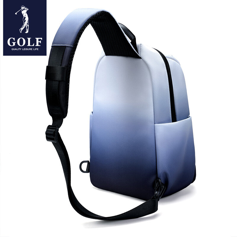 Мужской нагрудный рюкзак Golf 2023, маленький рюкзак с градиентом, модная сумка для телефона, повседневная мужская сумка через плечо из ткани Оксфорд