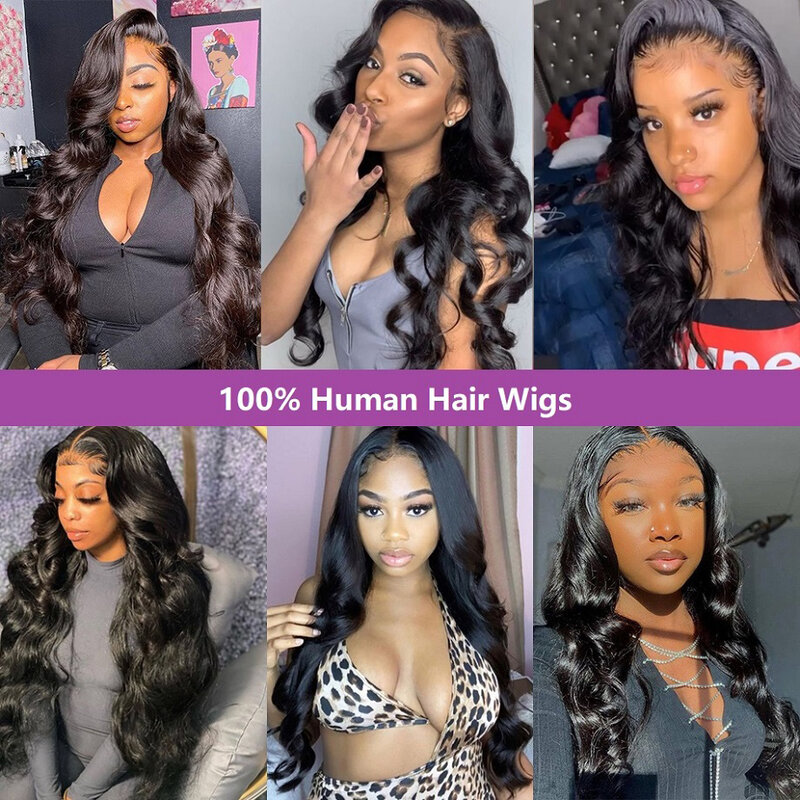 40 Inch Hd Lace Wig 13x6 Human Hair Body Wave Lace Front Wig 13x4 Loose Wave Lace Frontal Wig Glueless Human Hair Wigs 100%