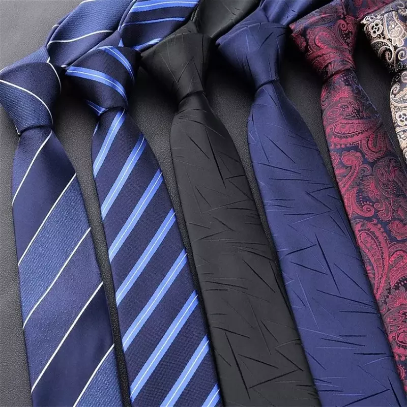 Cravatte da 6cm per uomo cravatta Jacquard cravatta da uomo cravatta regalo per feste di matrimonio abbigliamento quotidiano accessori da uomo Gravata