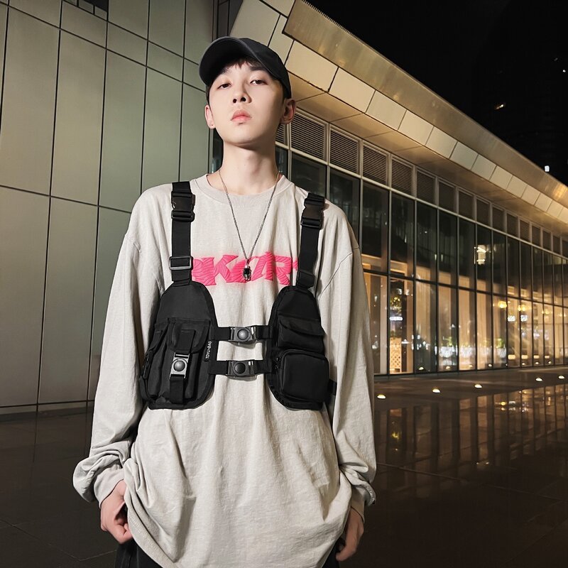 2023 New  Vest Chest Bags High Quality Oxford Cloth Chest Rig Bag Male Multi-function Hip-hop Streetwear Unisex Backpack