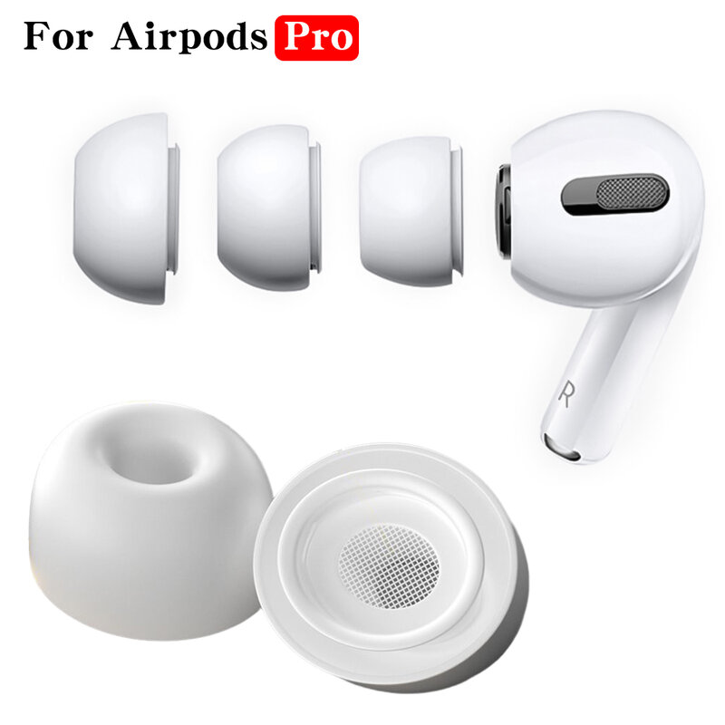 อะไหล่หูฟังสำหรับโฟมจำรูปหูฟัง airpods Pro 1 2ปลั๊กซิลิโคนป้องกันการลื่นลดเสียงรบกวน