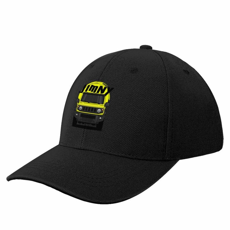 Z przodu żółta czapka z daszkiem Jimny Off Road Man Luxury |-F-| Duży rozmiar kapelusz dla mężczyzny damski