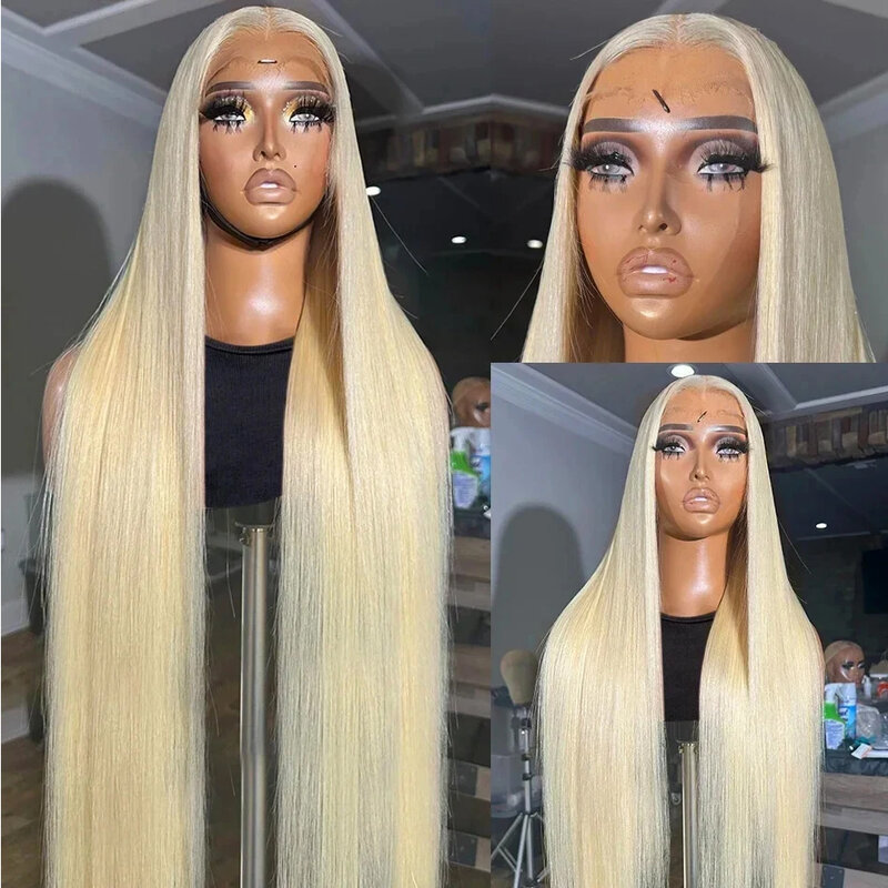 30-calowa 13x4 613 HD Lace Frontal Wig 13x6 Honey Blonde Body Wave Lace Front Wig Brazilian Transparent Color Human Hair Wig
