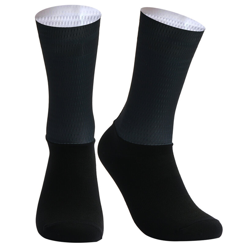 Calcetines aerodeslizantes de silicona para hombre, medias deportivas de equipo profesional, para Ciclismo, correr y bicicleta, novedad
