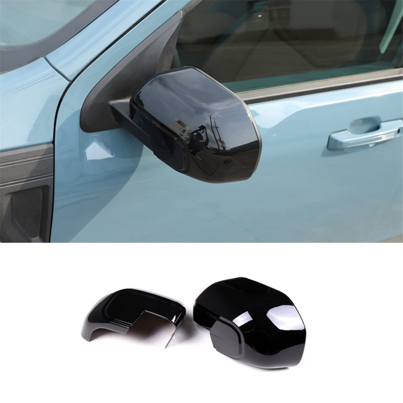 For Ford Maverick 2022 2023 Rear View Mirror Outside Housing Door Side Rearview Mirror Cover Cap Trim (Bright