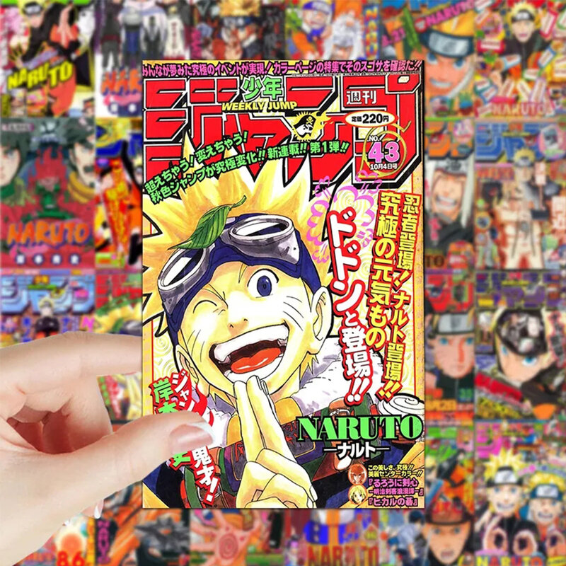 10/30/60 buah stiker Poster Anime NARUTO keren Uzumaki Naruto Uchiha Sasuke stiker kartun stiker DIY Notebook botol air sepeda