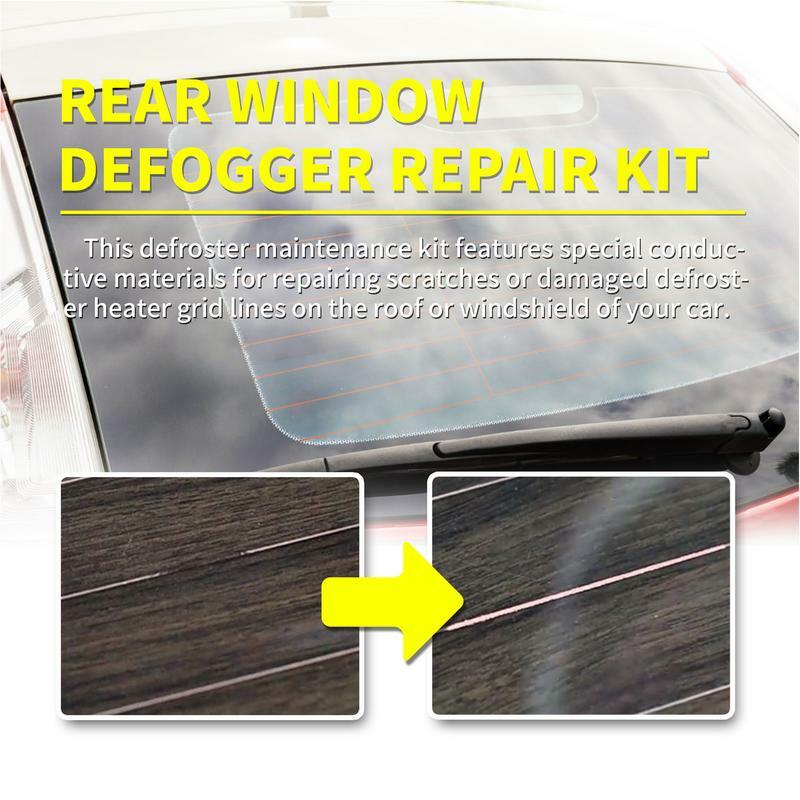 Kit de reparación de ventanas traseras, desnebulizador eficiente de parabrisas para automóviles, accesorios de cuidado de rejilla para caravana