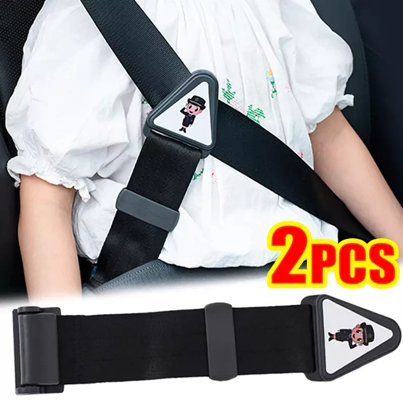 Ajustador do cinto de segurança para crianças, ombro guarda fivela, ajuste redutor cinto de segurança, clipes anti-curso para crianças